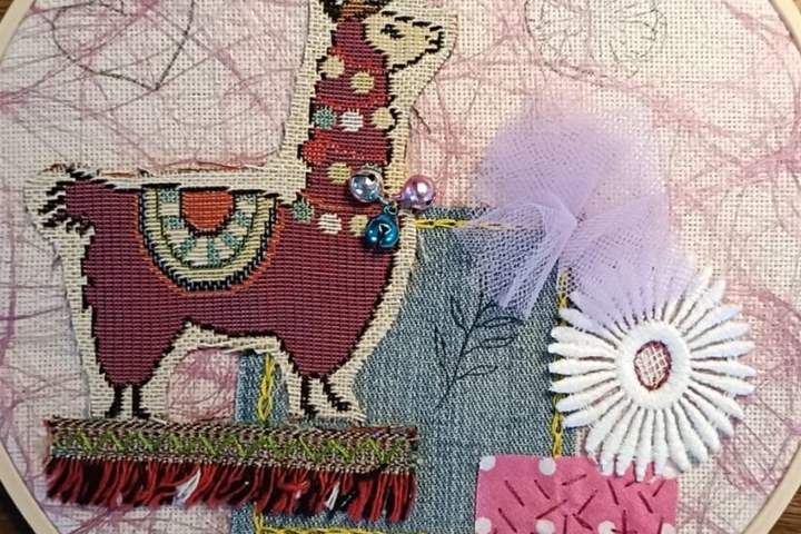 Creatieve Workshop: Slow Stich wandhanger